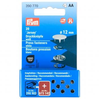 Prym 'Jersey' Druckknöpfe Weiß 390770
